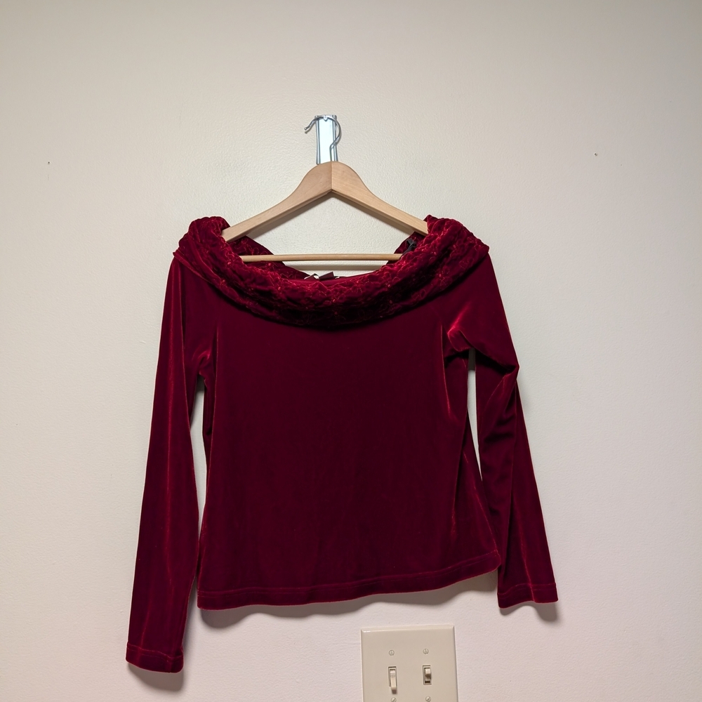 Proportion Petite Conrad C Velvet Top – Women’s M – Red